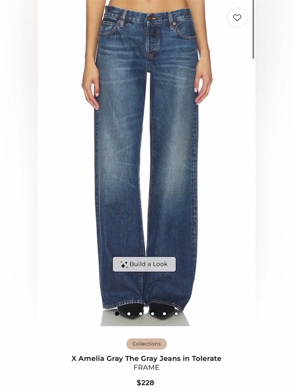 FRAME Amelia Gray Low Rise Denim